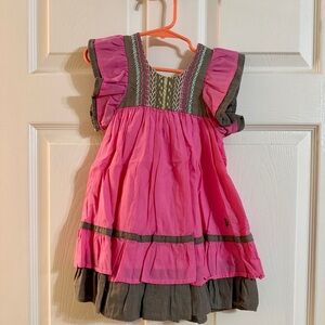 Well Dressed Wolf Pink Boho Dress 3T
